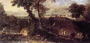 RICCI, Marco Landscape with Washerwomen fdu oil painting reproduction